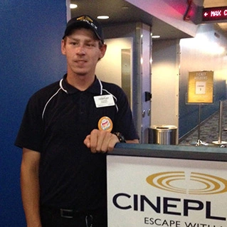 Working at Cineplex Movie Theatre